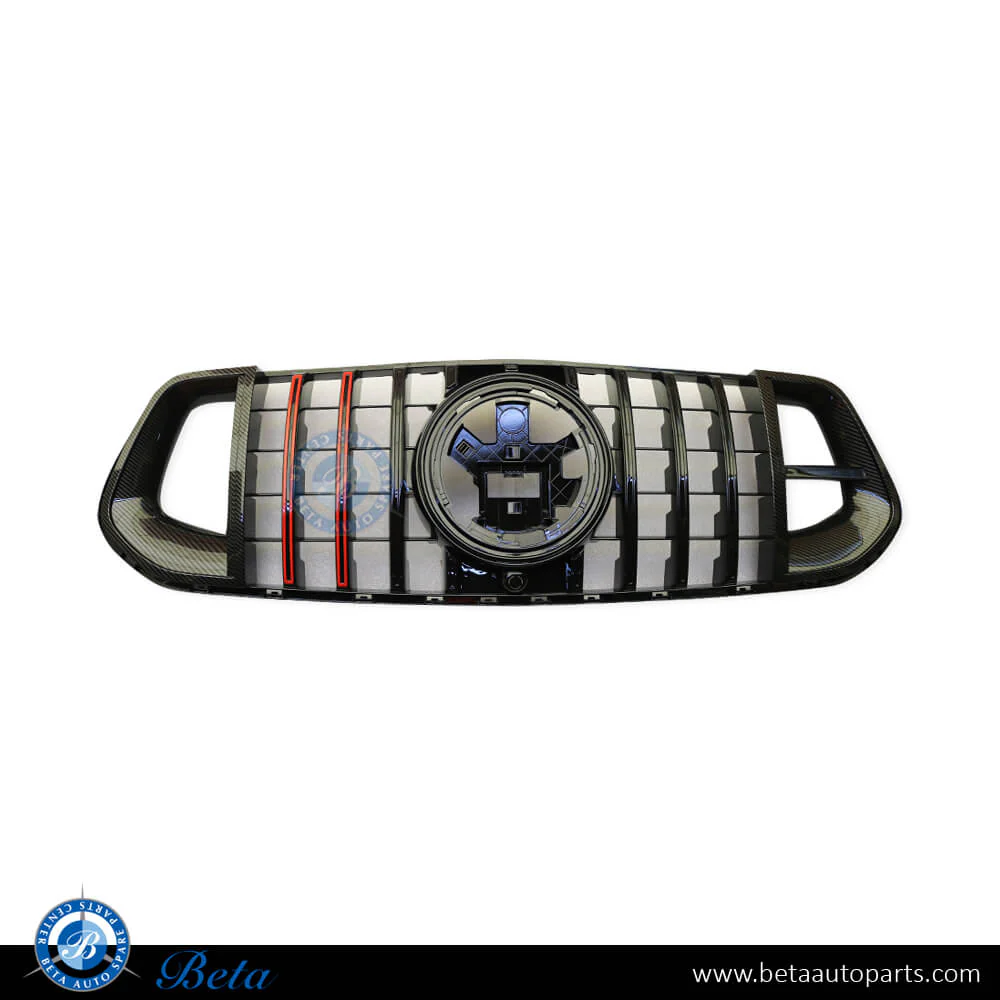 Mercedes GLE-Class W167 / C167 (2019-2023), Radiator Grille BBS Look for Normal AMG (Carbon and Red), China, 1678881201
