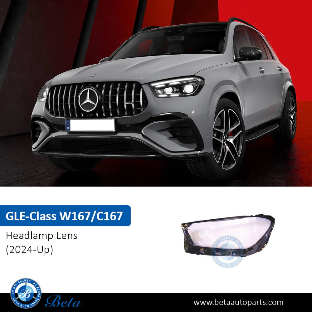 Mercedes GLE-Class W167 / C167 (2024-Up), Headlamp Lens (Left), China, 1679068304 - Image 2