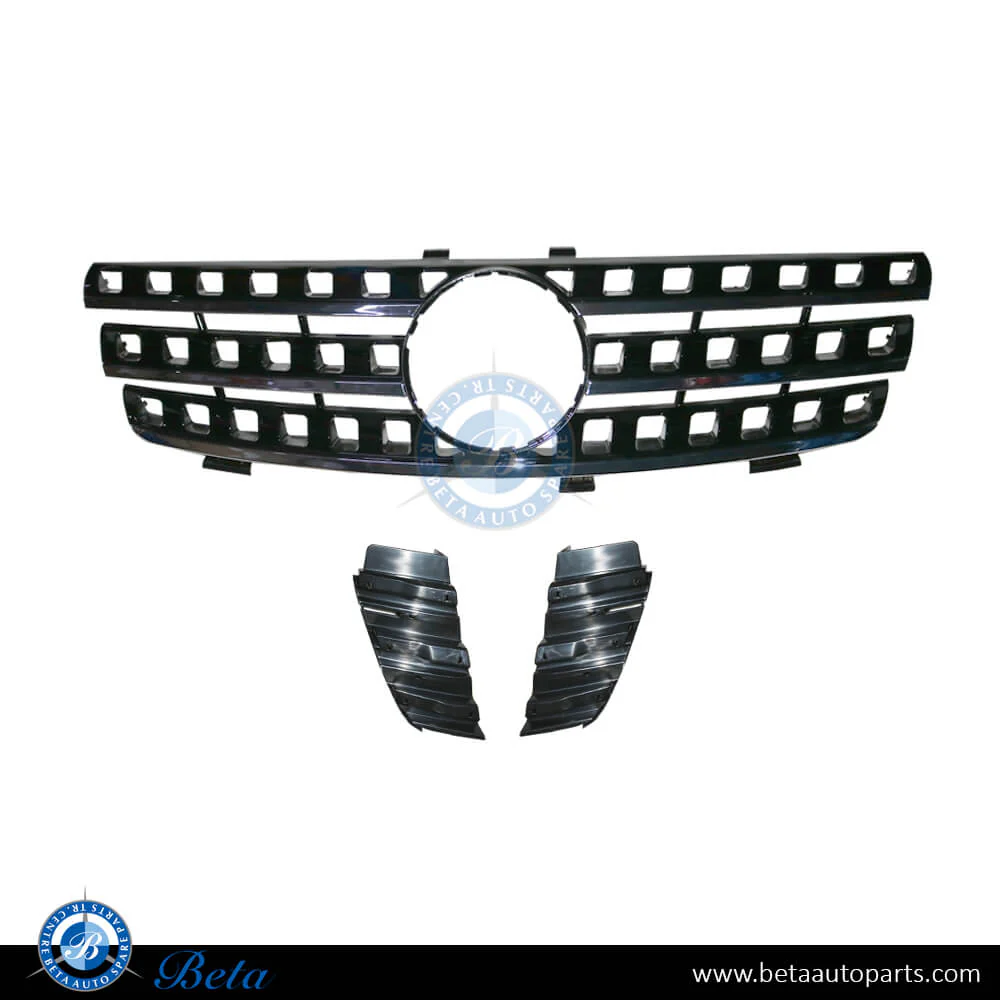 Mercedes ML-Class W164 (2005-2008), Radiator Grille (Black), China, 1648800685