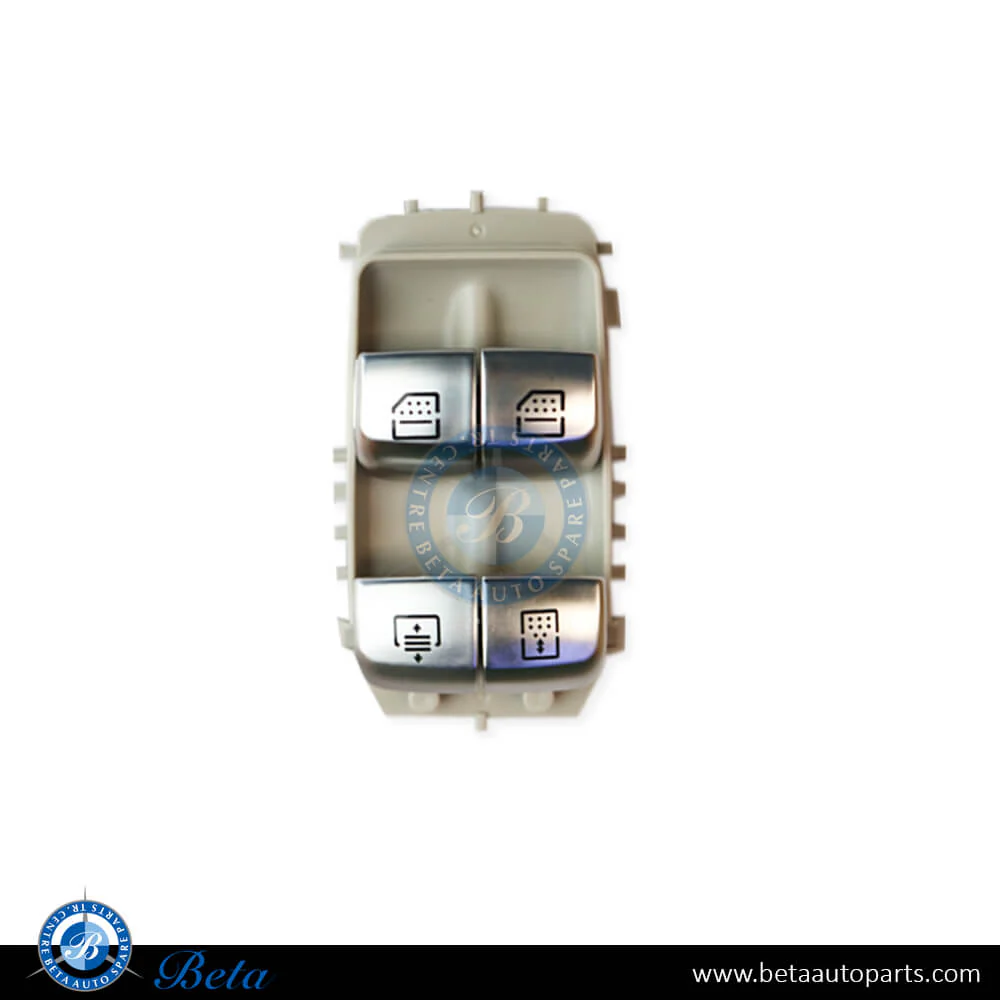 Mercedes S-Class / E-Class W222 / W213 (2017-Up), Rear Window Switch (Beige), China, 2229051505