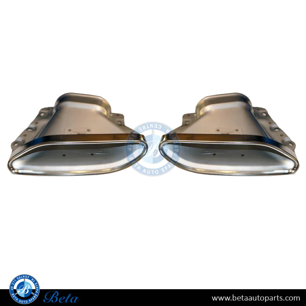 Mercedes S-Class W223 (2021-Up), Exhaust Tips Normal AMG (Silver), China, 2234906101 / 2234906001