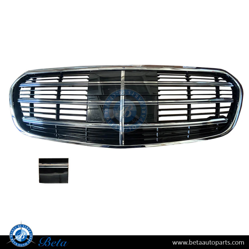 Mercedes S-Class W223 (2021-Up), Radiator Grille with Camera Hole with ACC (Silver), China, 2238804000