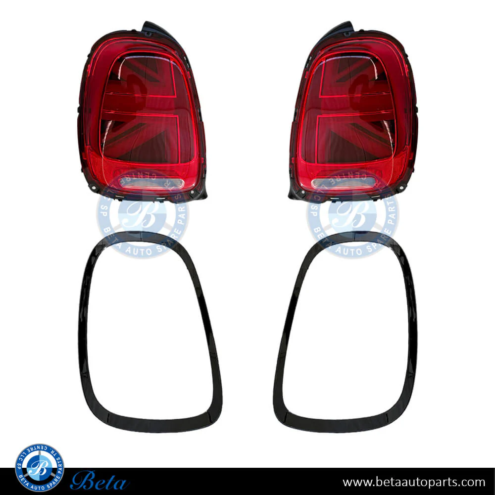 Mini Hatch F55 / F56 (2014-2017), Tail Lamp Upgrade to Union Jack Look (All Red), China, 63217297433 / 63217297434