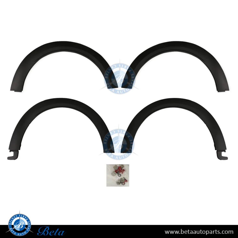 Mini Hatch F56 / F57 LCI (2021-2023), Wheel Arches JCW, China, 51115A37F1, 51115A37F2, 51119450667, 51119450668
