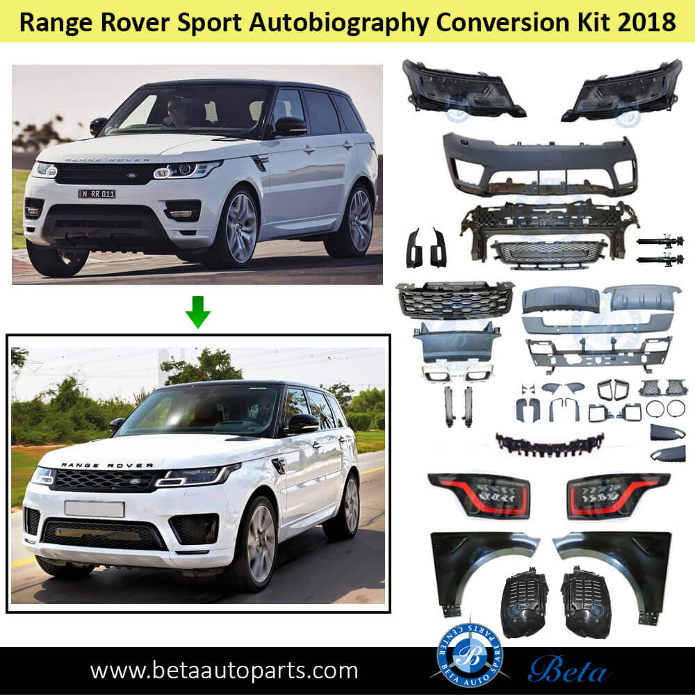Range Rover Sport (2013-2017), Body Kit Conversion Upgrade to 2018 Autobiography Look (4 Lens), China