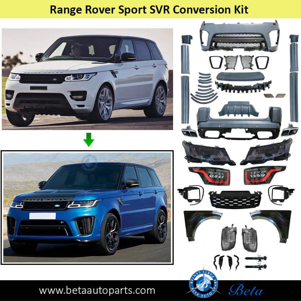Range Rover Sport (2013-2017), Body Kit Conversion Upgrade to 2018 SVR Look (4 Lens), China