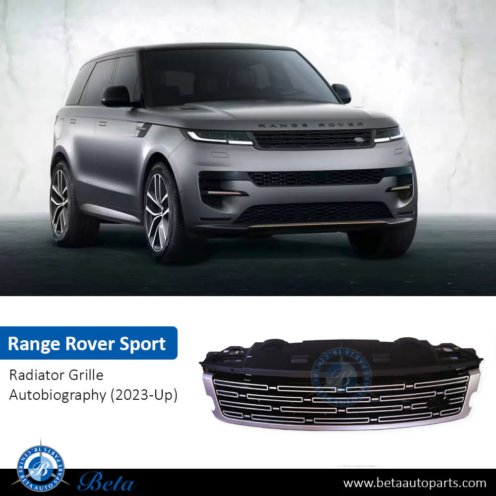 Range Rover Sport (2023-Up), Radiator Grille Autobiography (Black and Chrome), China, LR168422 - Image 2