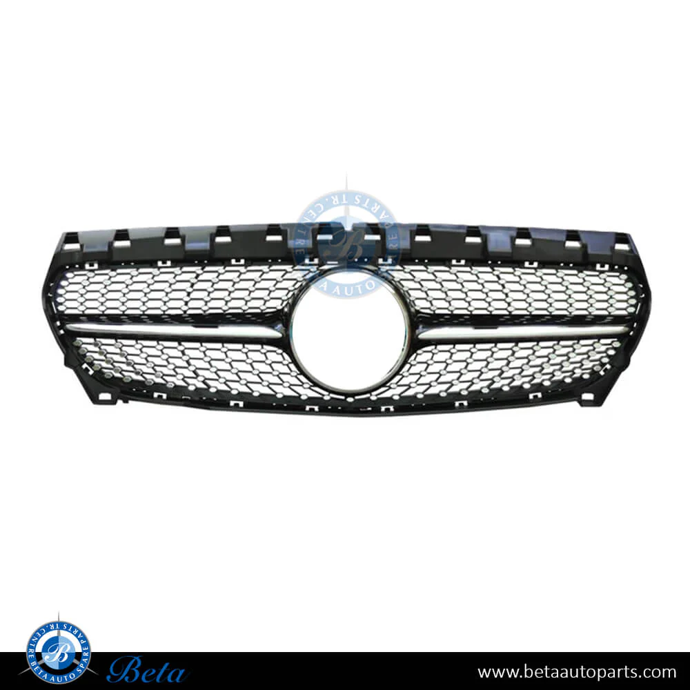 Mercedes CLA-Class C117 (2013-2018), Radiator Grille Diamond Look (Black and Chrome), China