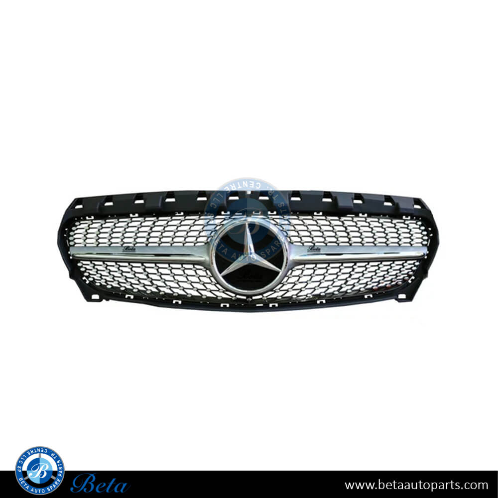 Mercedes CLA-Class C117 (2013-2018), Radiator Grille Diamond Look (Silver), China