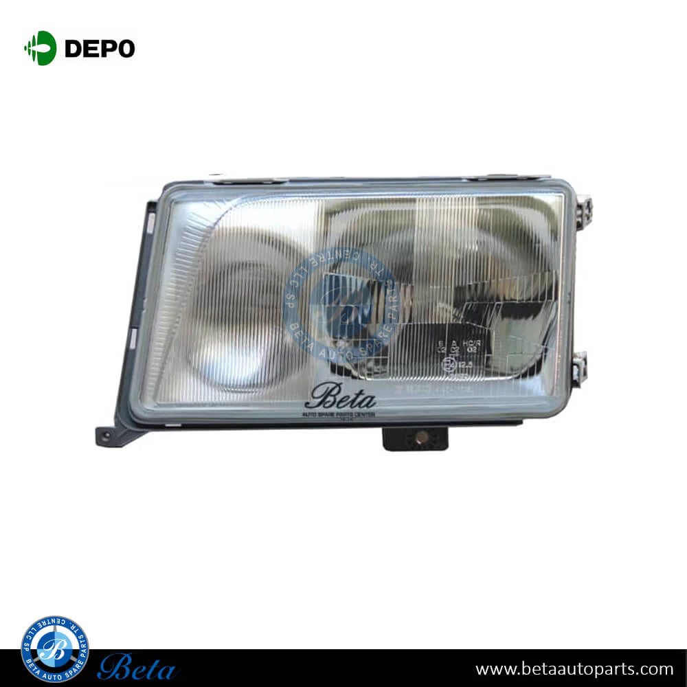 Mercedes E-Class W124 (1990-1995), Headlamp (Right), Depo, 1248209459