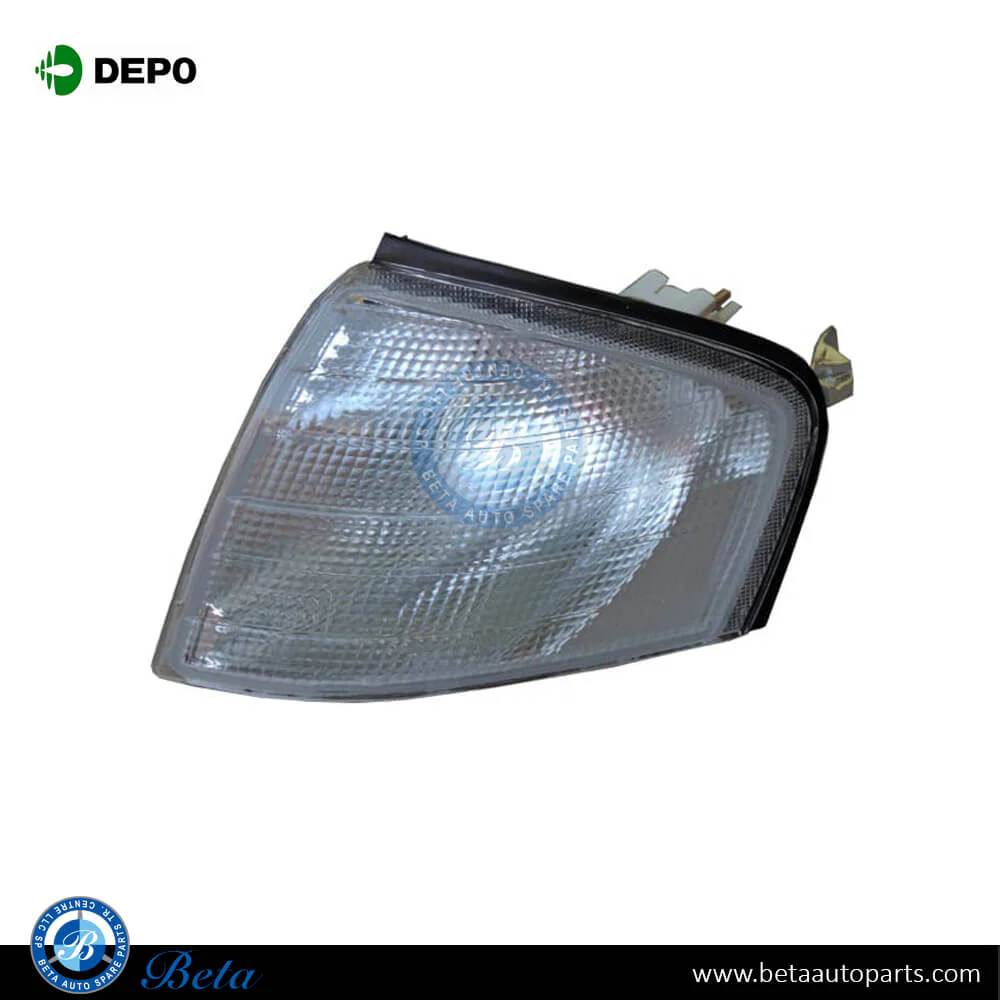 Mercedes C-Class W202 (1994-2000), Corner Lamp - White (Left), Depo, 2028260943 / 2028260743