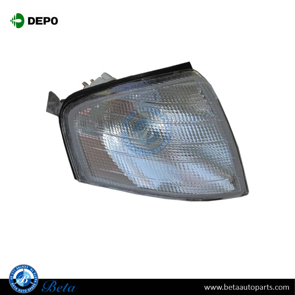 Mercedes C-Class W202 (1994-2000), Corner Lamp - White (Right), Depo, 2028261043 / 2028260843