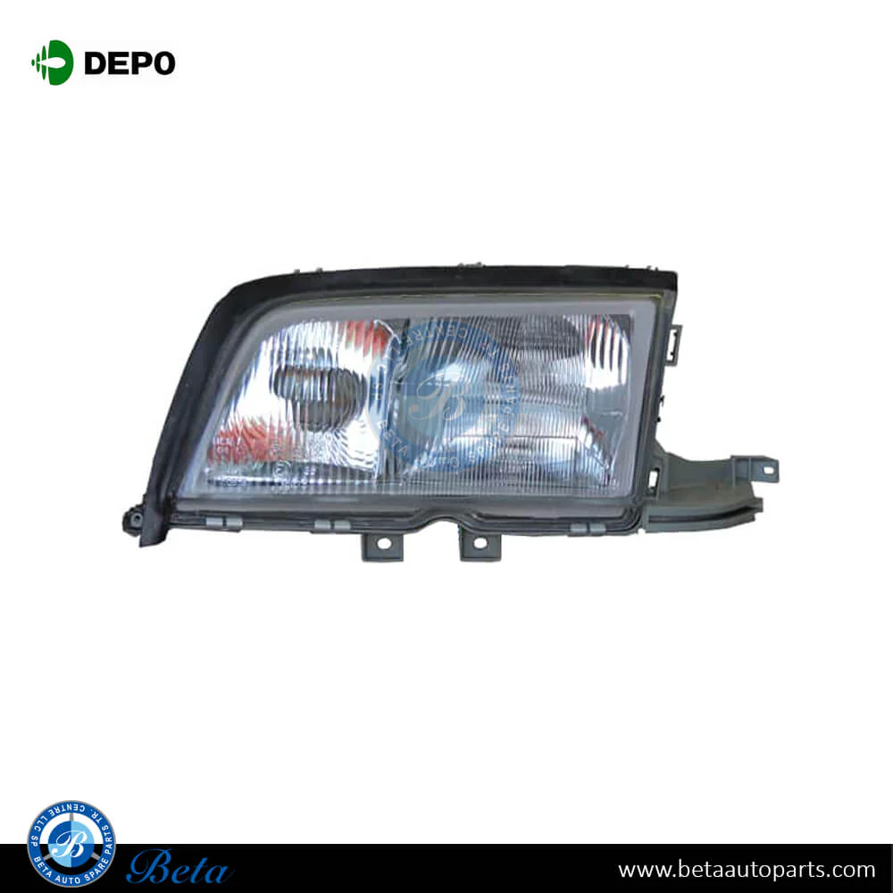 Mercedes C-Class W202 (1997-2000), Headlamp (Left), Depo, 2028202961 / 2028202361