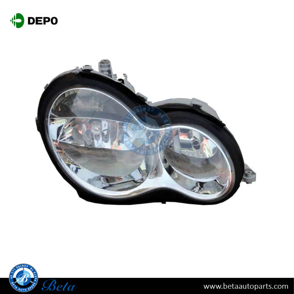 Mercedes C-Class W203 (2005-2007), Headlamp (Right), Depo, 2038203461