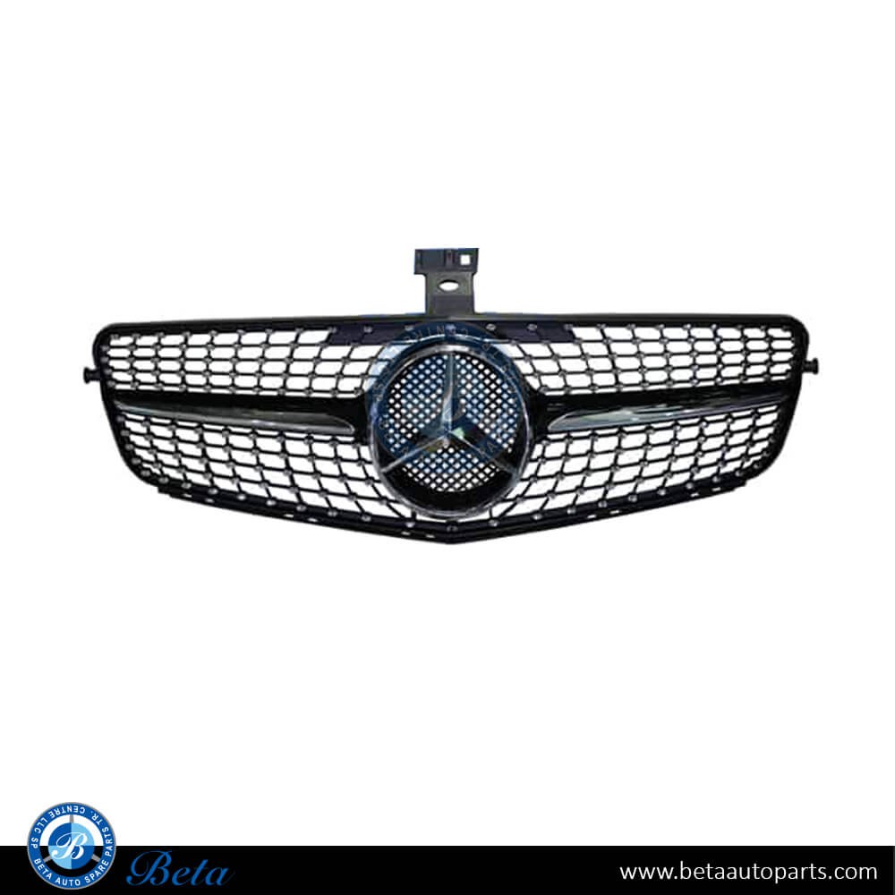 Mercedes C-Class W204 (2008-2014), Radiator Grille Diamond Look (Black), China, 2048802460