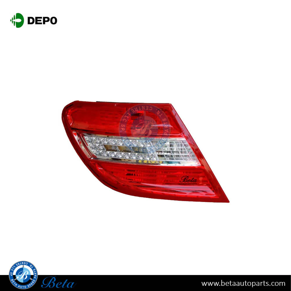 Mercedes C-Class W204 (2008-2010), Tail Lamp LED Avantgarde (Left), Depo, 2048201964 / 2049068702