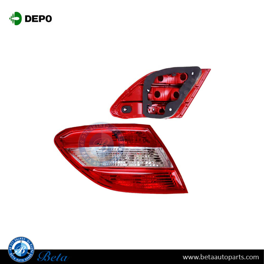 Mercedes C-Class W204 (2008-2010), Tail Lamp (Left), Depo, 2048200164