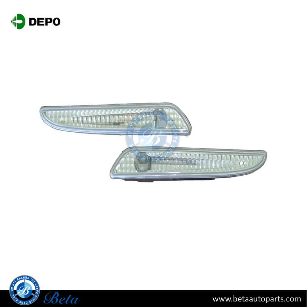 Mercedes E-Class W211 (2006-2009), Front Bumper Reflectors (Crystal), Depo
